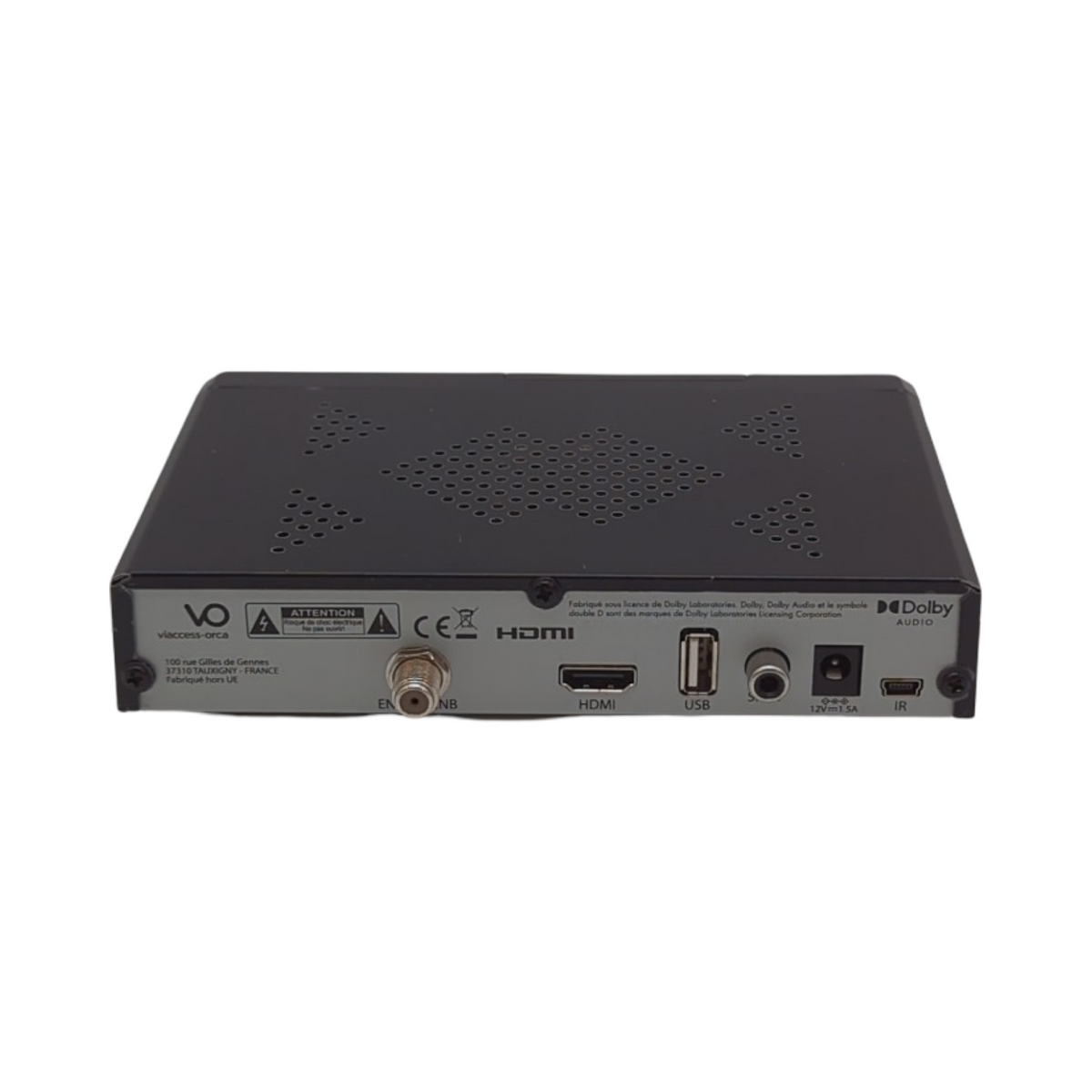 METRONIC 441680 Fransat 4K UHD HDR10 Satellit Decoder mit Dolby Atmos kostenloser TNT-Empfang Dual-Power-USB-Anschluss Fransat-Karte