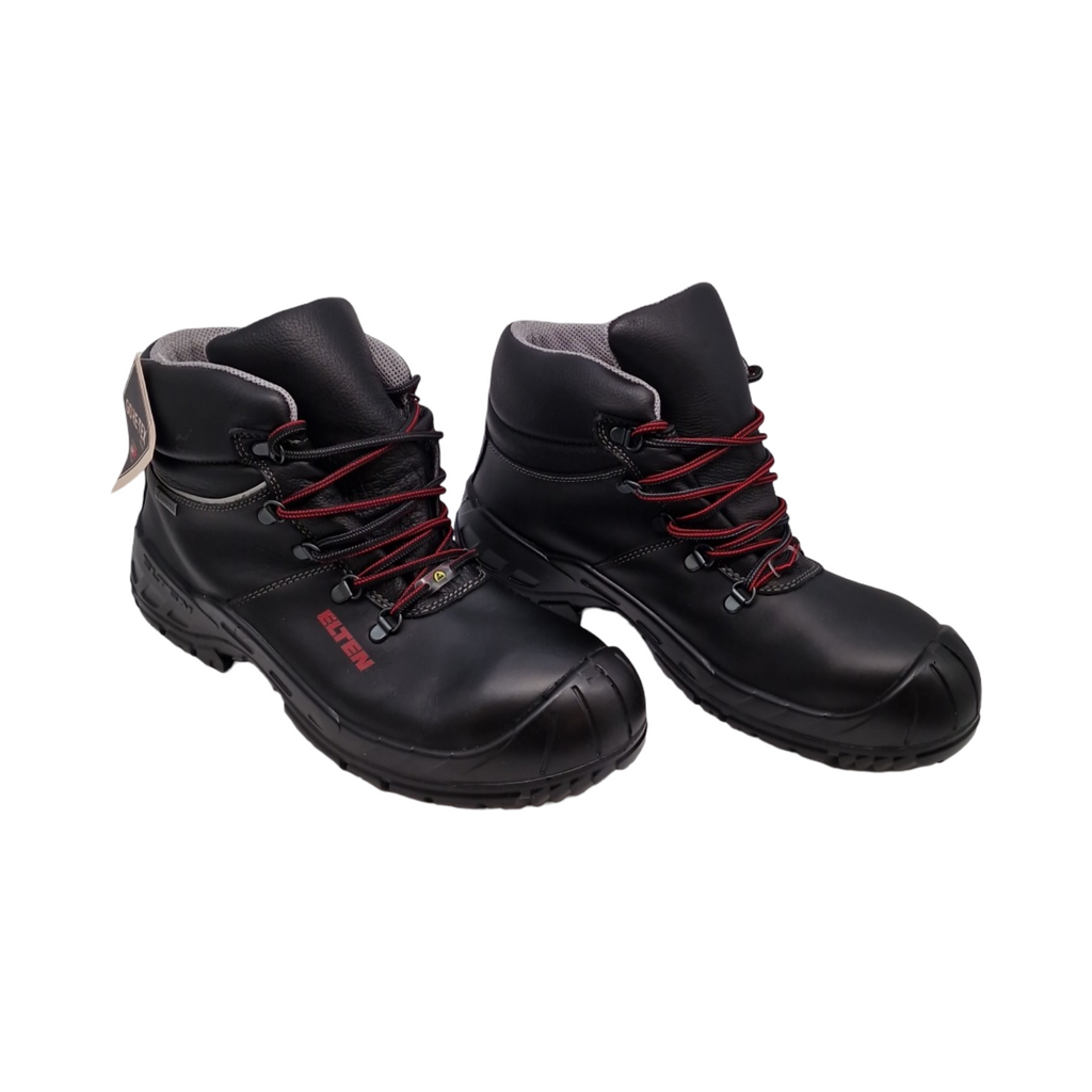 ELTEN RENZO GTX XW Sicherheitsschuhe S3 ESD Herren Leder Stahlkappe leicht robust Schwarz Größe 45