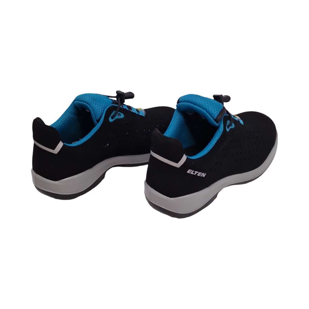 ELTEN IMPULSE Lady aqua Sicherheitsschuhe ESD S1P Damen Textil Stahlkappe leicht sportlich schwarz/türkis Größe 37