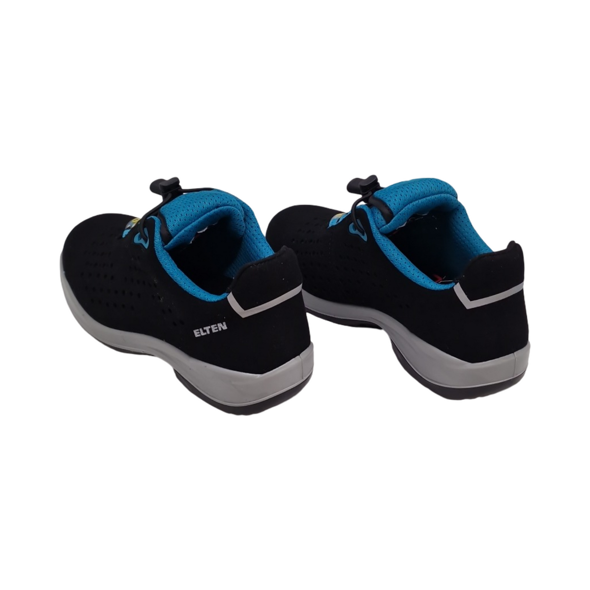 ELTEN IMPULSE Lady aqua Sicherheitsschuhe ESD S1P Damen Textil Stahlkappe leicht sportlich schwarz/türkis Größe 37