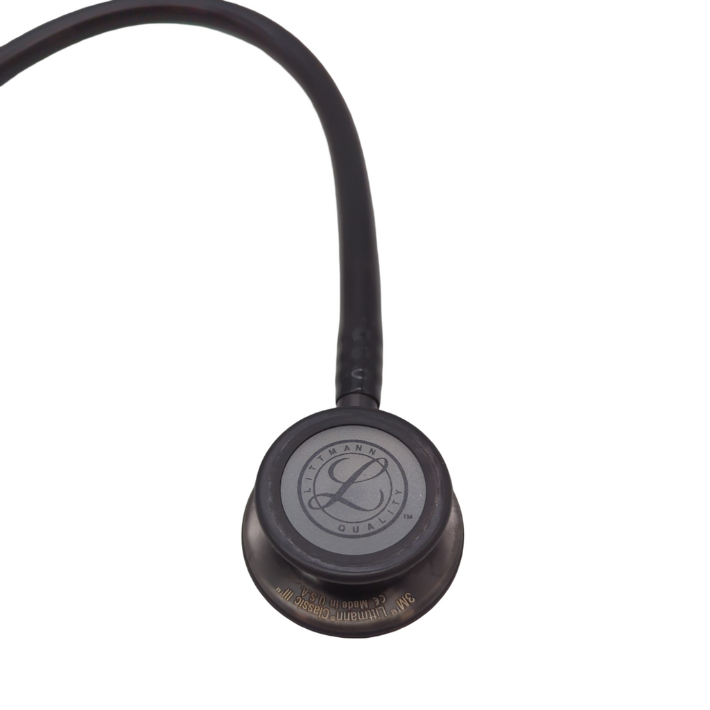 Littmann Classic III Stethoskop Smoke-Finish Bruststück schwarzer Schlauch 69 cm