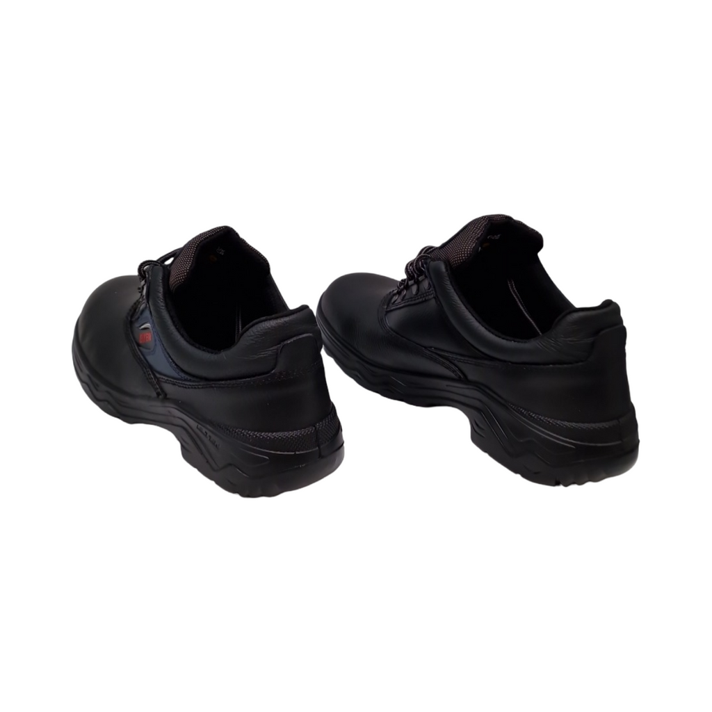 ELTEN BRUNO Sicherheitsschuhe Herren Leder Stahlkappe leicht klassisch Schwarz/Blau Größe 43