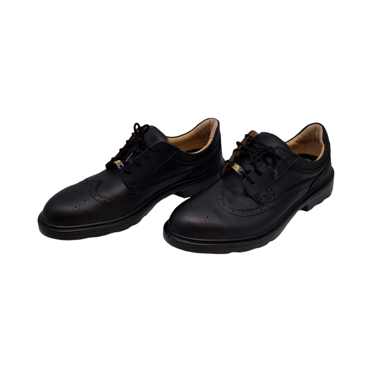 ELTEN OFFICER Sicherheitsschuhe S2 Herren Leder Stahlkappe leicht elegant Schwarz Größe 46