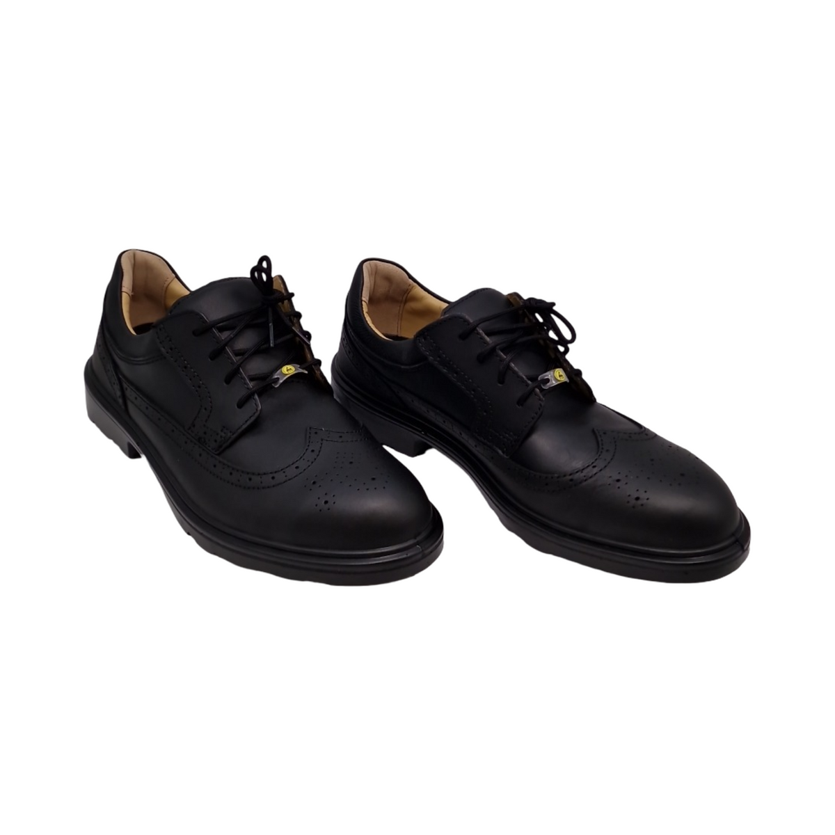 ELTEN OFFICER Sicherheitsschuhe S2 Herren Leder Stahlkappe leicht elegant Schwarz Größe 46