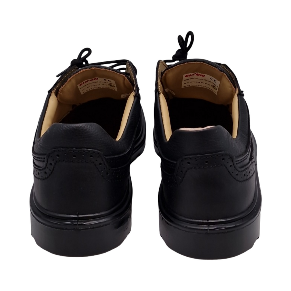 ELTEN OFFICER Sicherheitsschuhe S2 Herren Leder Stahlkappe leicht elegant Schwarz Größe 46