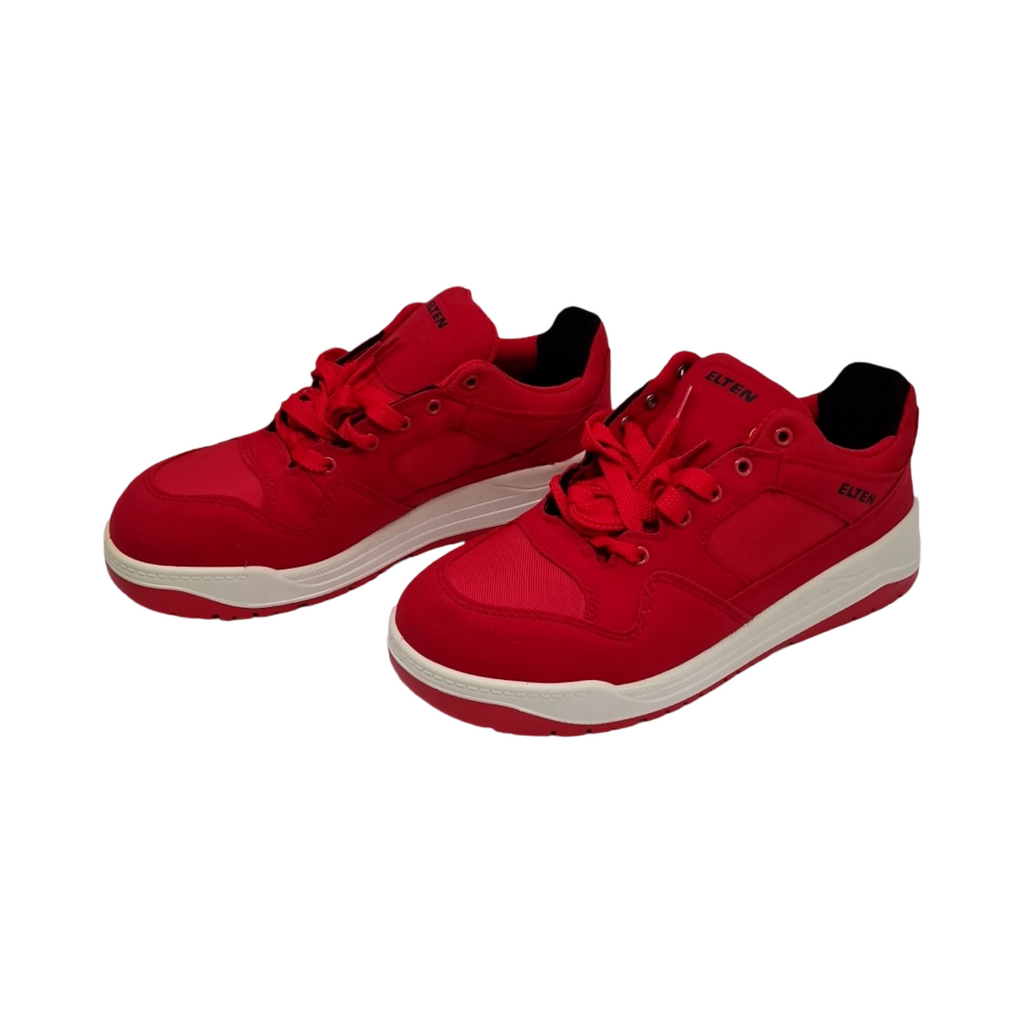 ELTEN MAVERICK red Low Sicherheitsschuhe S3 ESD Damen Herren Textil Stahlkappe leicht sportlich Rot Größe 39