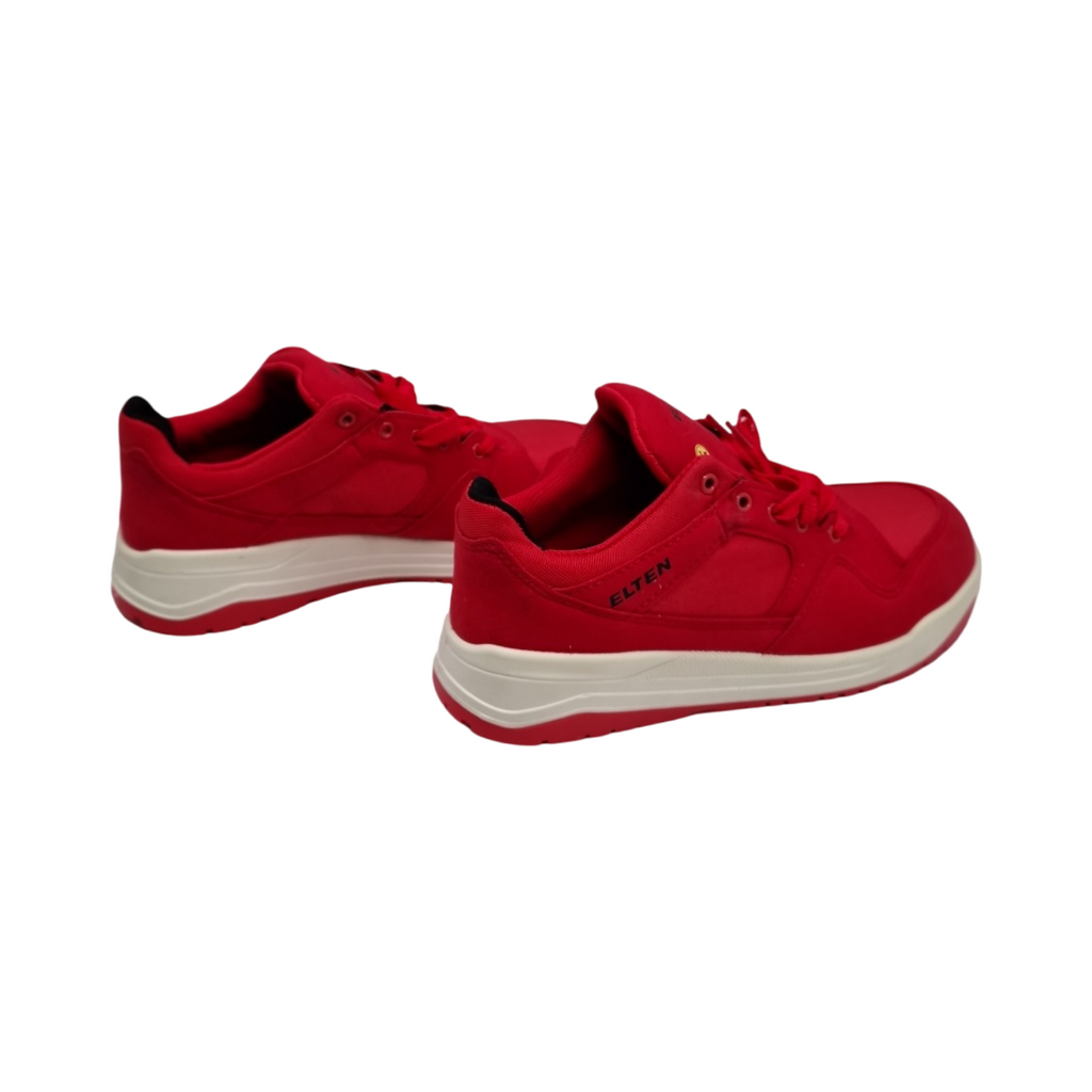 ELTEN MAVERICK red Low Sicherheitsschuhe S3 ESD Damen Herren Textil Stahlkappe leicht sportlich Rot Größe 39