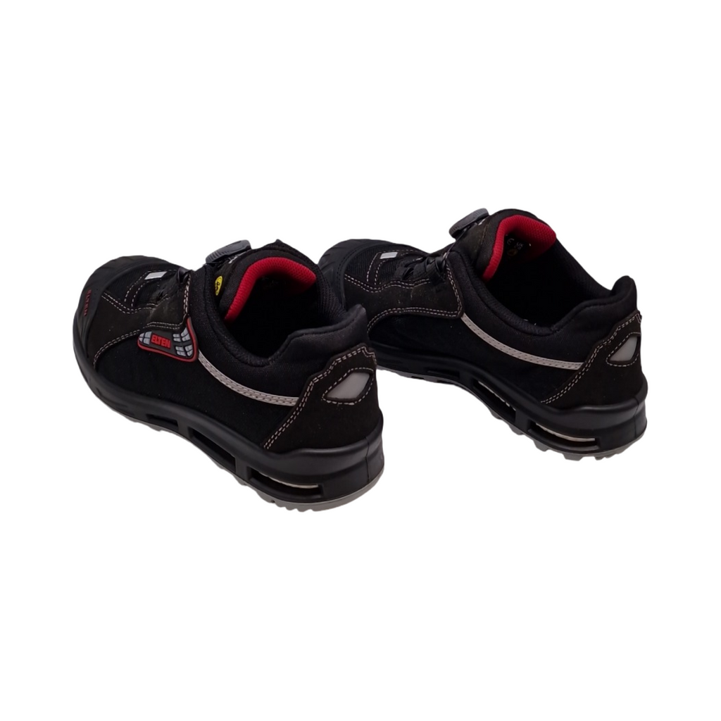 ELTEN SENEX XXT Pro BOA Sicherheitsschuhe S3 ESD Kunststoffkappe sportlich Schwarz Rot Damen Herren Größe 37