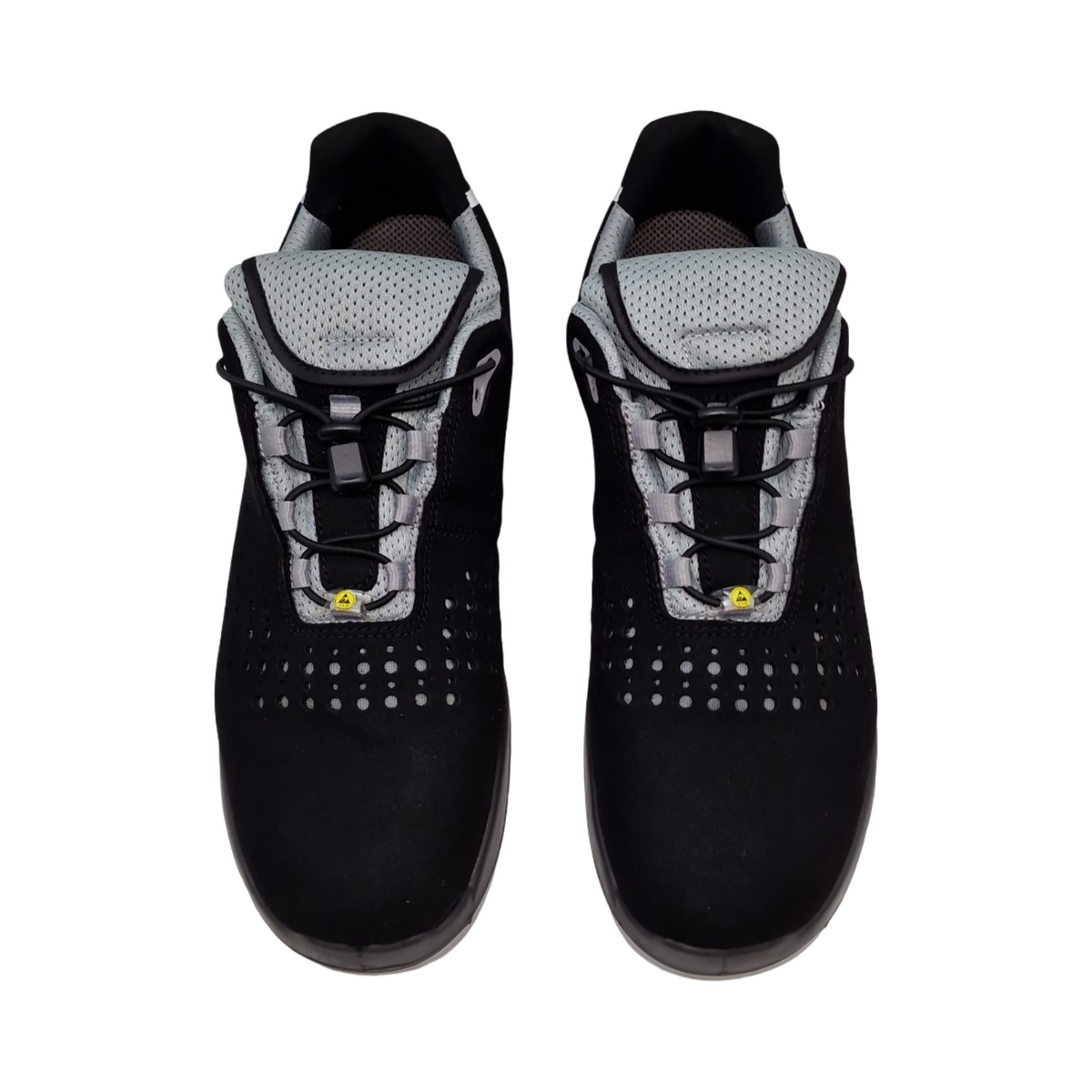 ELTEN IMPULSE grey Low Sicherheitsschuhe Herren Textil Kunststoffkappe leicht sportlich Schwarz Grau Größe 47
