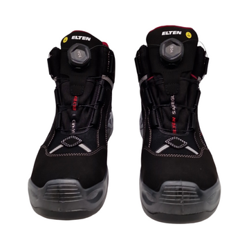 ELTEN Sander BOA Sicherheitsstiefel Herren S3 sportlich leicht schwarz Kunststoffkappe Größe 47
