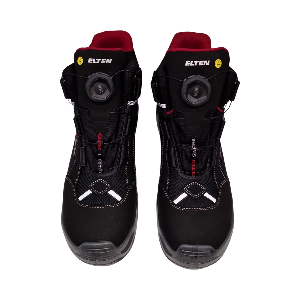 ELTEN Sander Boa Sicherheitsstiefel Herren S3 sportlich leicht schwarz Kunststoffkappe S... Größe 47