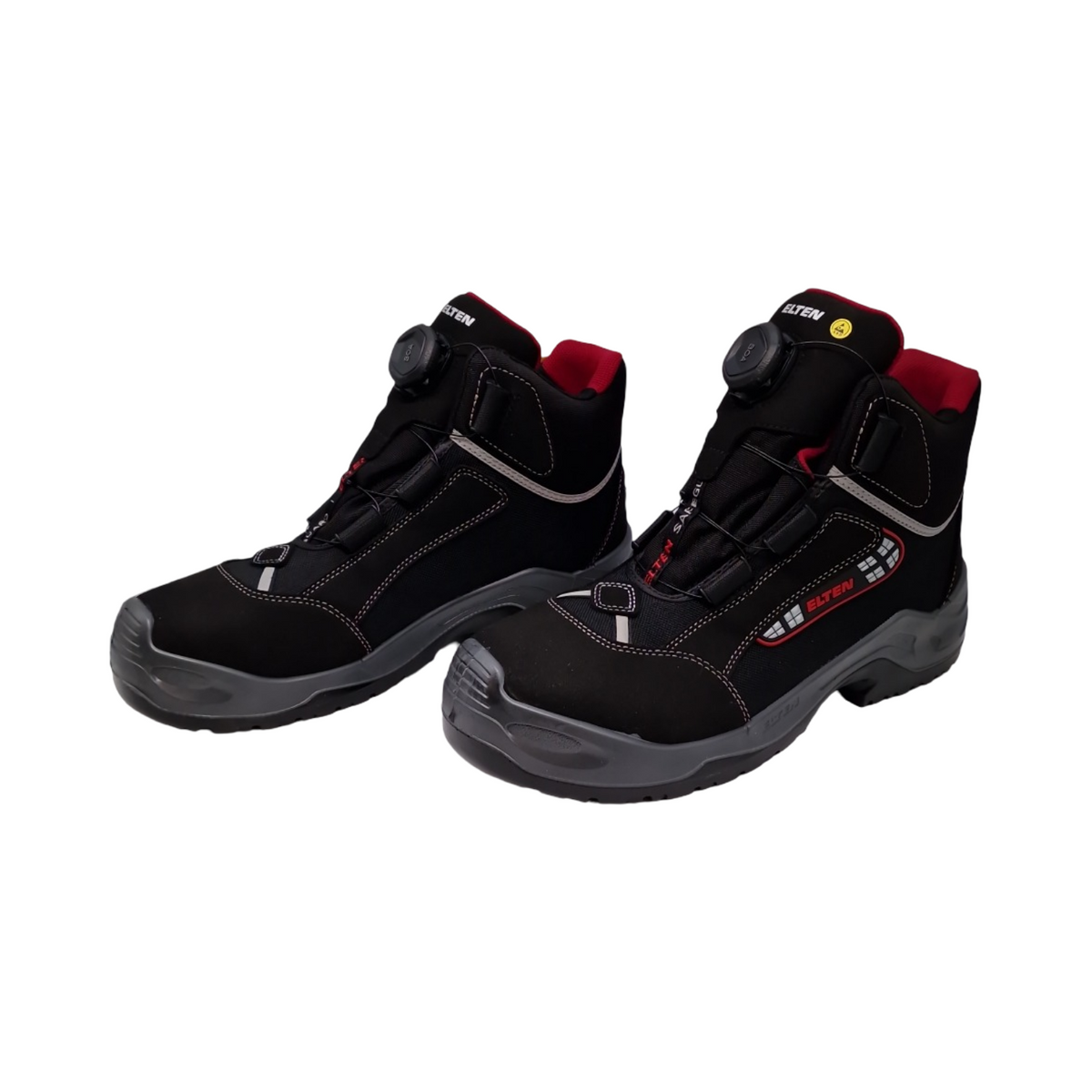 ELTEN Sander Boa Sicherheitsstiefel Herren S3 sportlich leicht schwarz Kunststoffkappe S... Größe 47