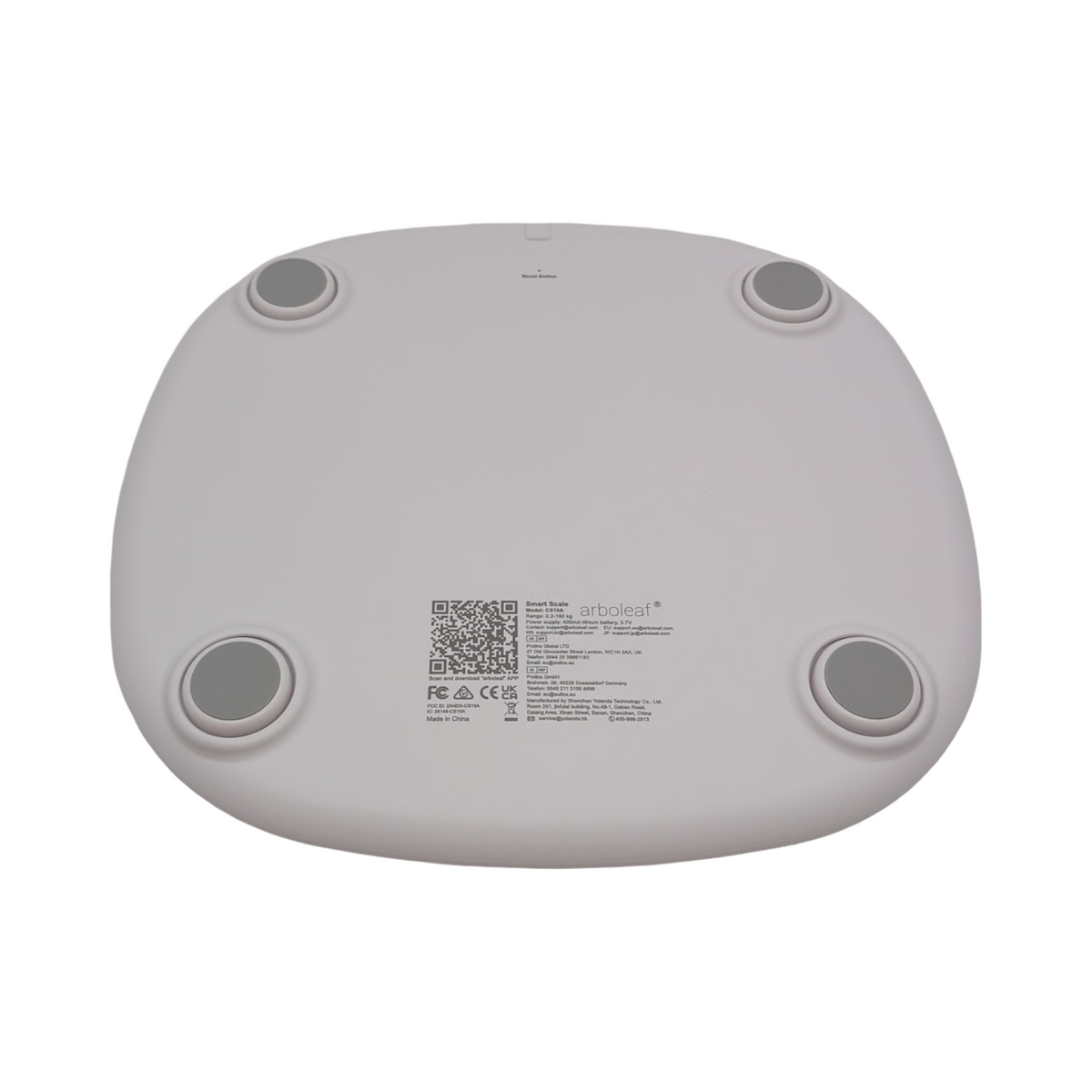 arboleaf CS10A Körperfettwaage mit Hand Sensoren Muskelmasse Analyse