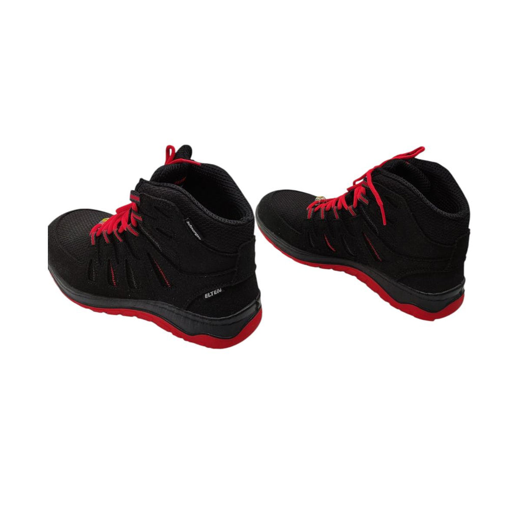 ELTEN MADDOX black-red Mid Sicherheitsschuhe ESD S3 Gr. 41 Schwarz-Rot