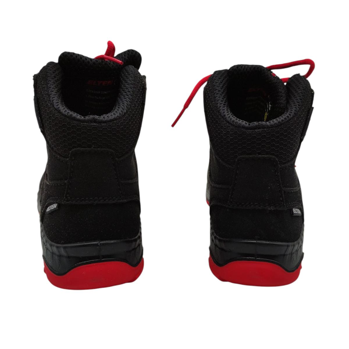 ELTEN MADDOX black-red Mid Sicherheitsschuhe ESD S3 Gr. 41 Schwarz-Rot