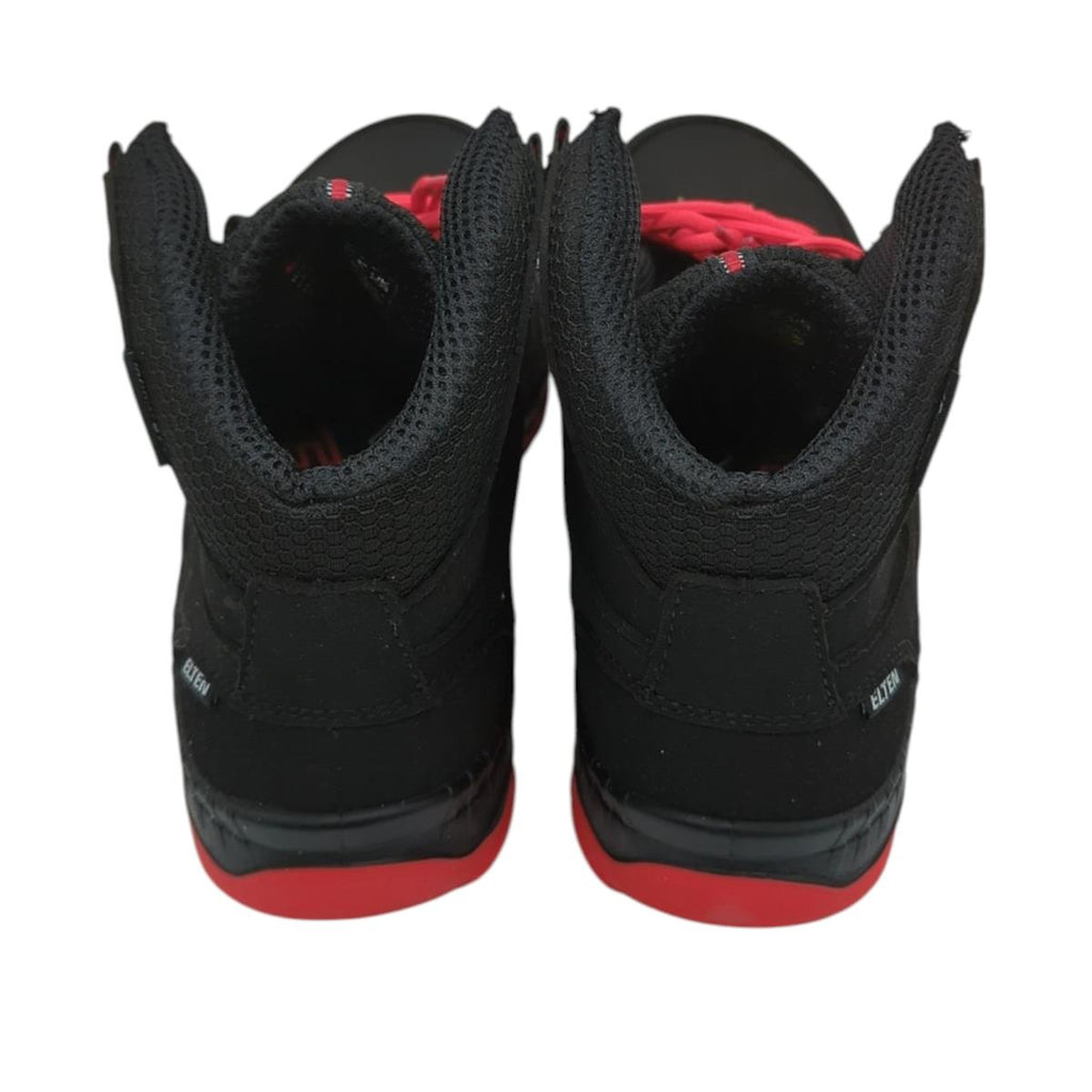 ELTEN MADDOX Mid ESD S3 Sicherheitsschuhe Stahlkappe Schwarz/Rot Gr. 42