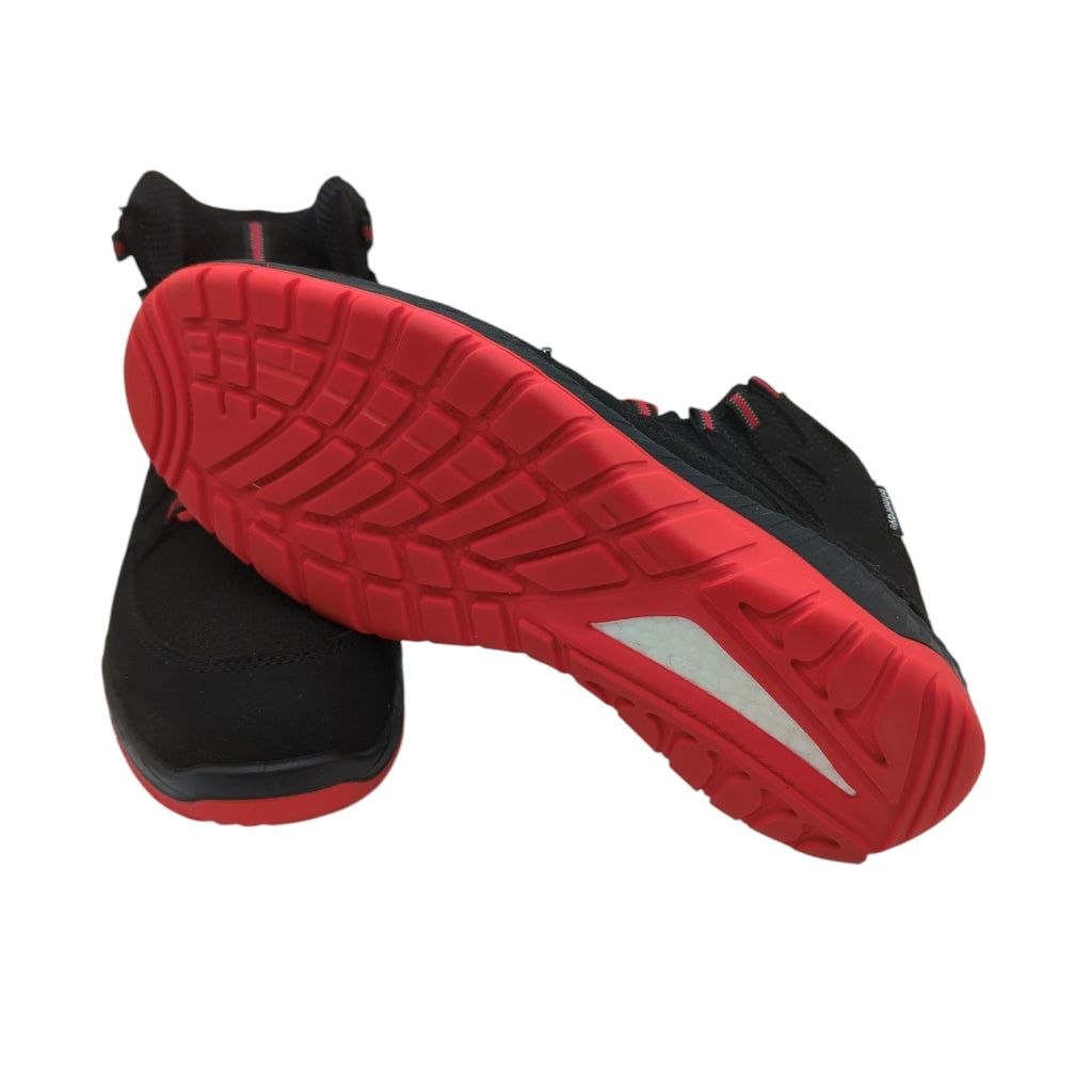 ELTEN MADDOX Mid ESD S3 Sicherheitsschuhe Stahlkappe Schwarz/Rot Gr. 42