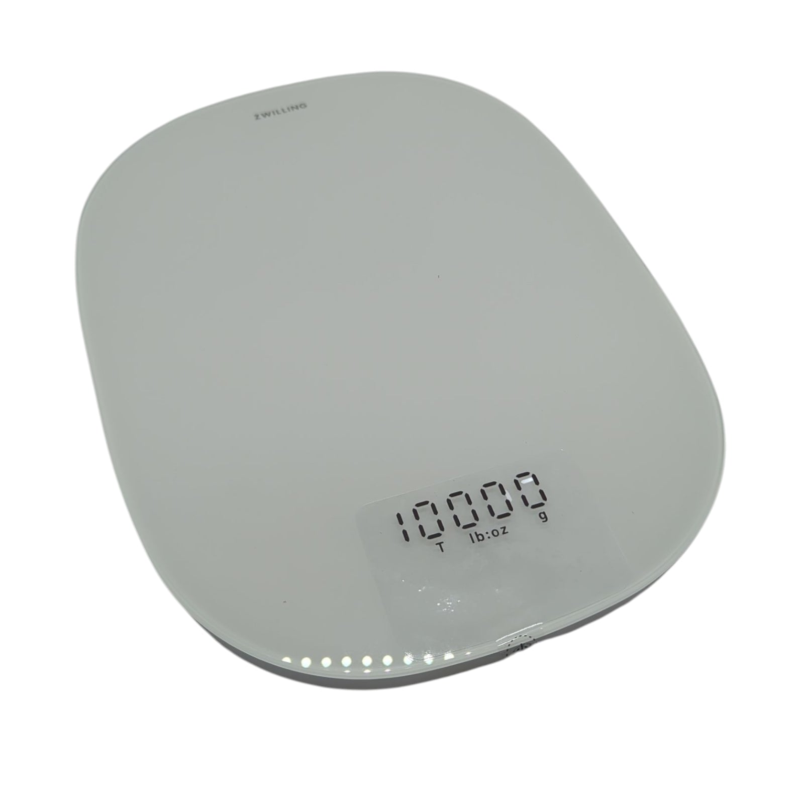ZWILLING Enfinigy Digitale Küchenwaage bis 10 kg LCD USB aufladbar Silber