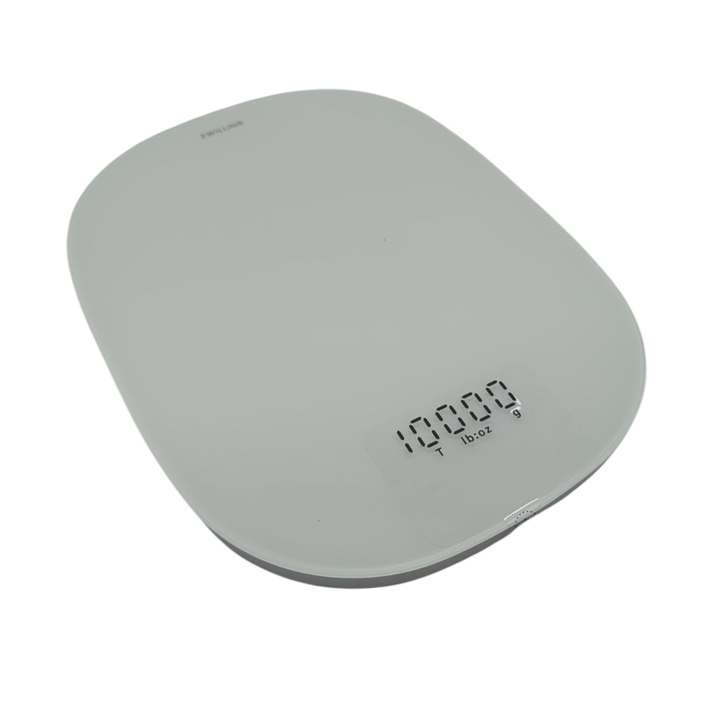 ZWILLING Enfinigy Digitale Küchenwaage bis 10 kg LCD USB aufladbar Silber