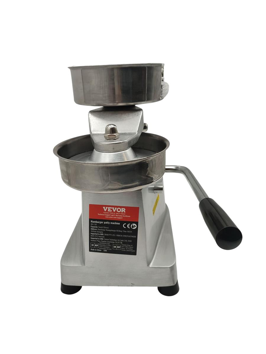 VEVOR Hamburgerpresse Patty Maker Edelstahl 130 mm Burgerpresse