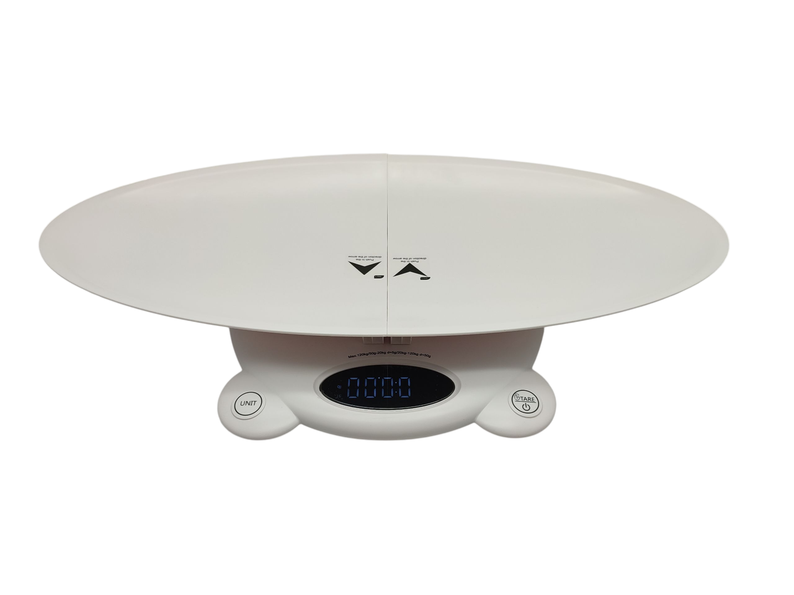 FitTrack Babywaage abnehmbar Bluetooth LCD 20kg/120kg