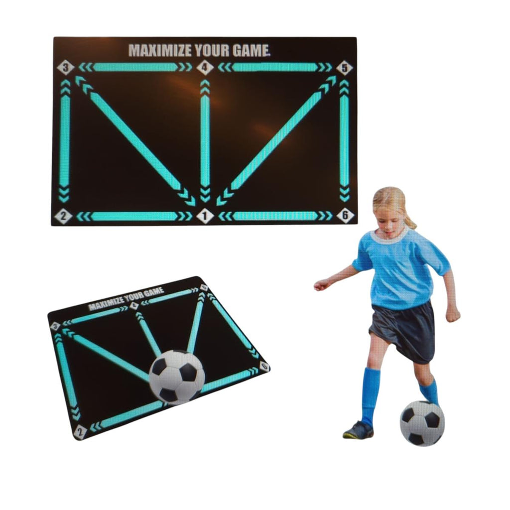 Fußball Trainingsmatte 90x60 cm Rutschfest Dribbling Ballkontrolle Kinder