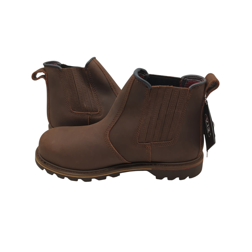 V12 Herren Rawhide Chelsea-Stiefel braun Größe 46 EU 11 UK