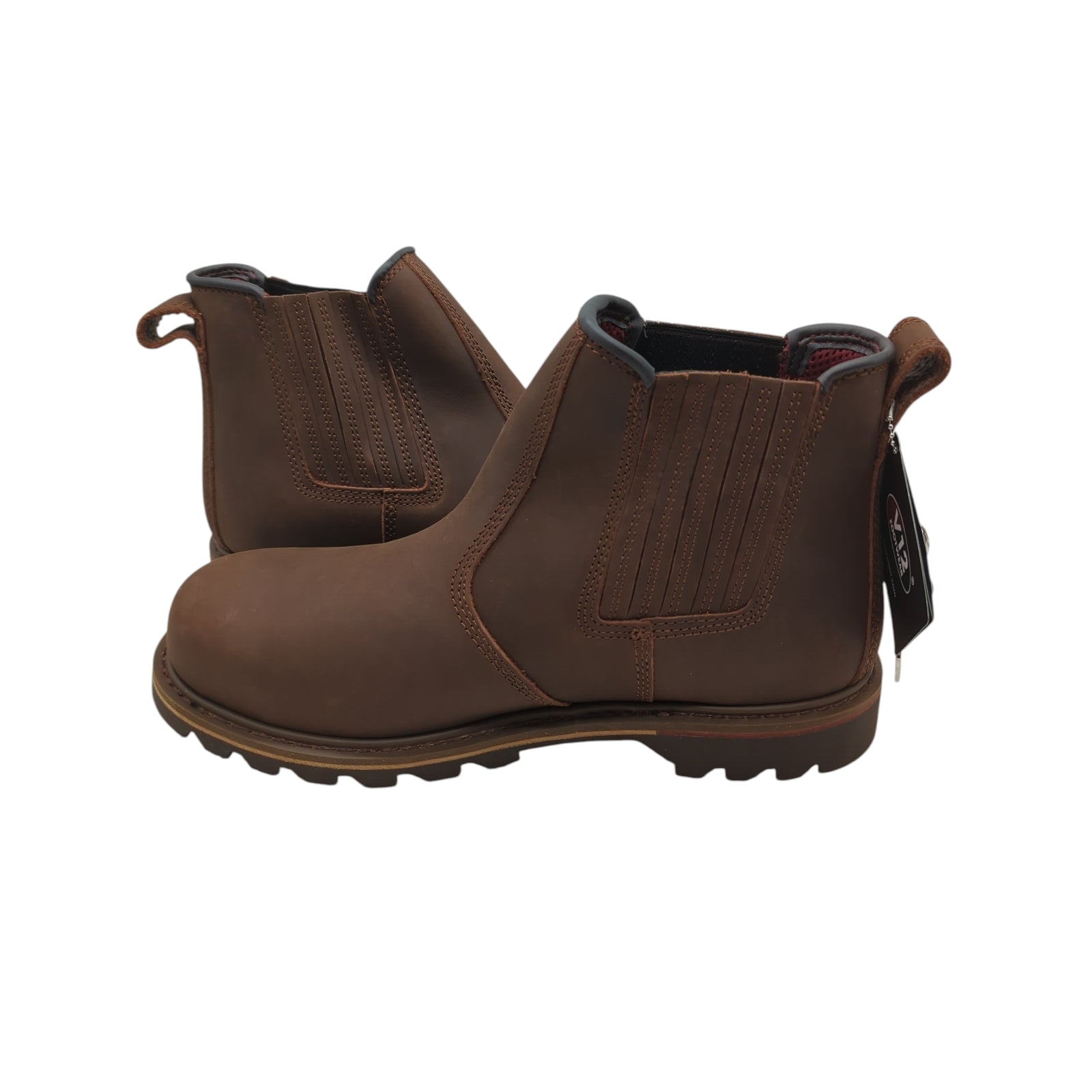 V12 Herren Rawhide Chelsea-Stiefel braun Größe 46 EU 11 UK