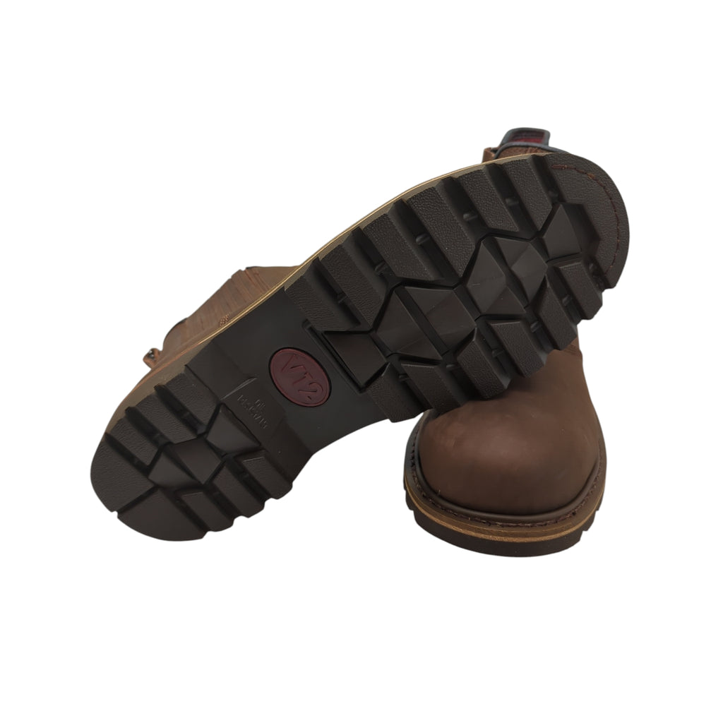 V12 Herren Rawhide Chelsea-Stiefel braun Größe 46 EU 11 UK