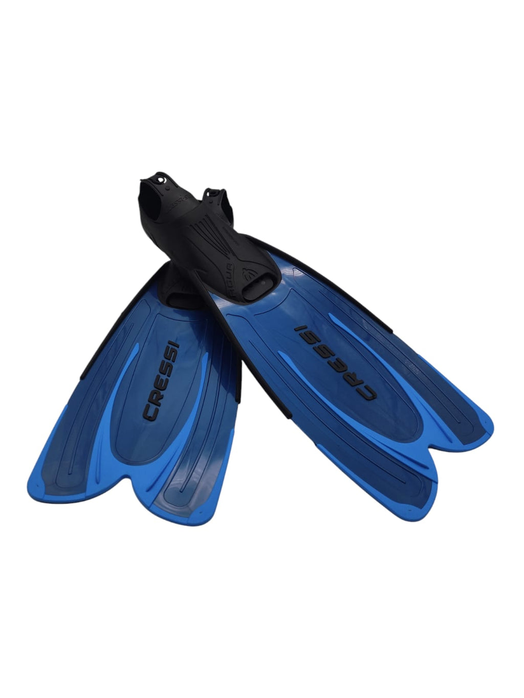 Cressi Agua Fins Diving Swimming Self Adjusting Blue Size 37/38