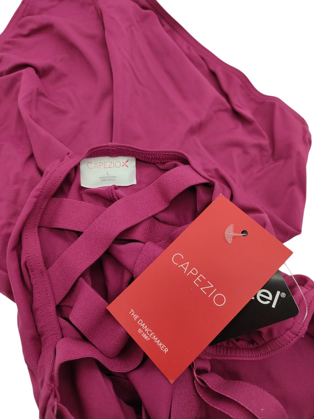 Capezio 126 Gymnastikanzug X-Kreuzgurte Roseberry Größe L