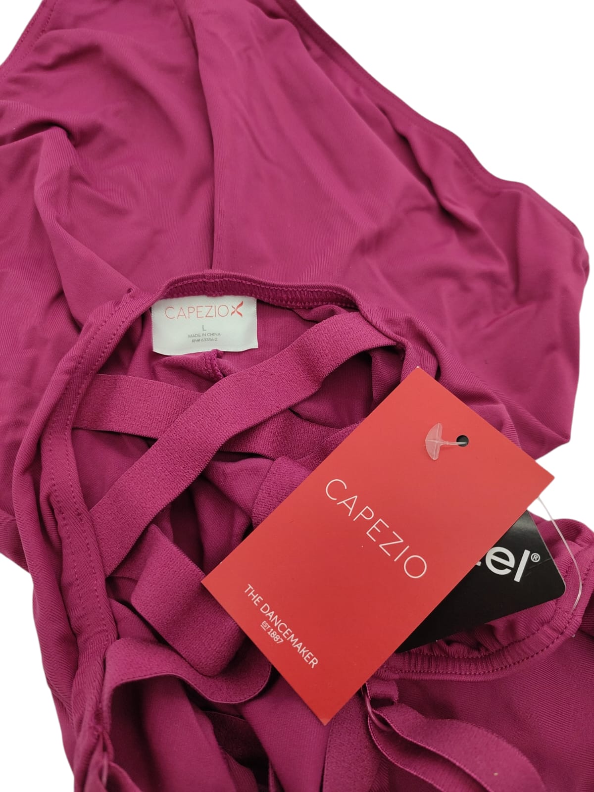 Capezio 126 Gymnastikanzug X-Kreuzgurte Roseberry Größe L