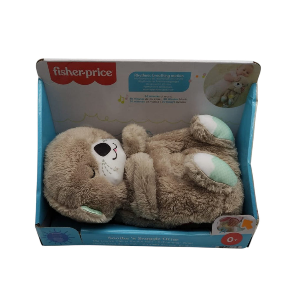 Fisher-Price FXC66 Schlummer Otter Kuscheltier mit Atembewegung und Musik 