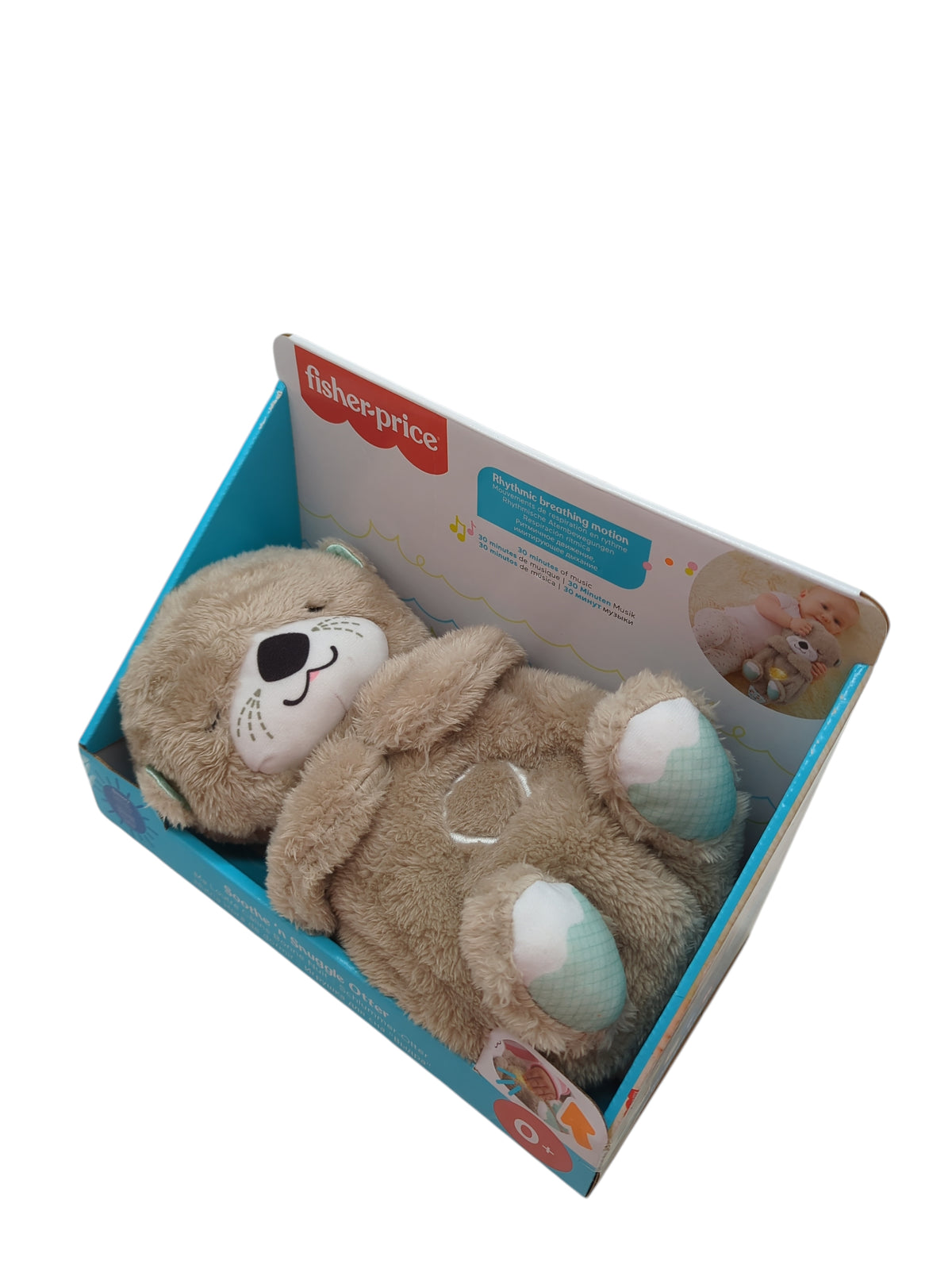 Fisher-Price FXC66 Schlummer Otter Kuscheltier mit Atembewegung und Musik 