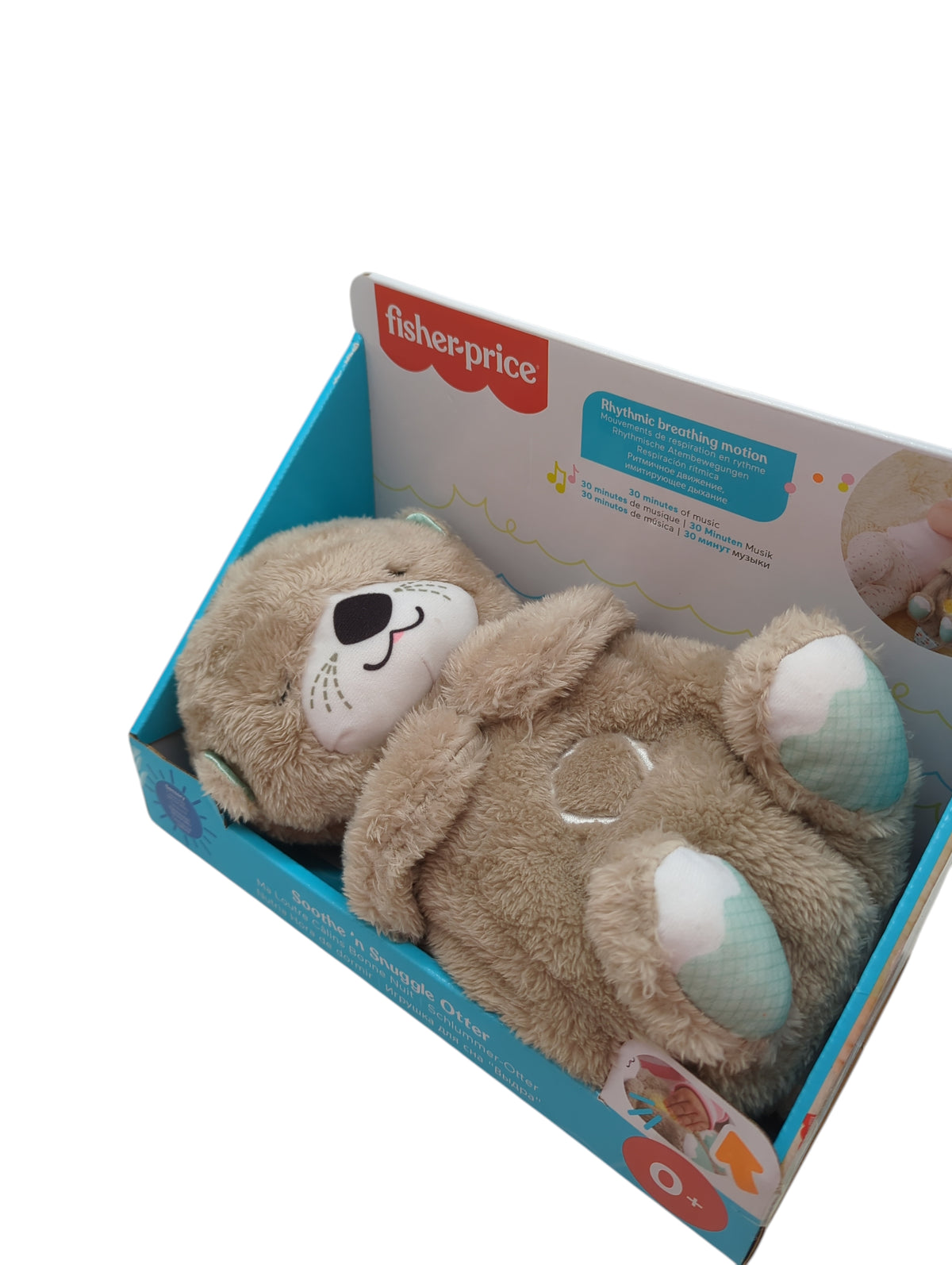 Fisher-Price FXC66 Schlummer Otter Kuscheltier mit Atembewegung und Musik 