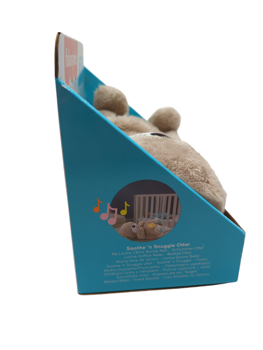 Fisher-Price FXC66 Schlummer Otter Kuscheltier mit Atembewegung und Musik 