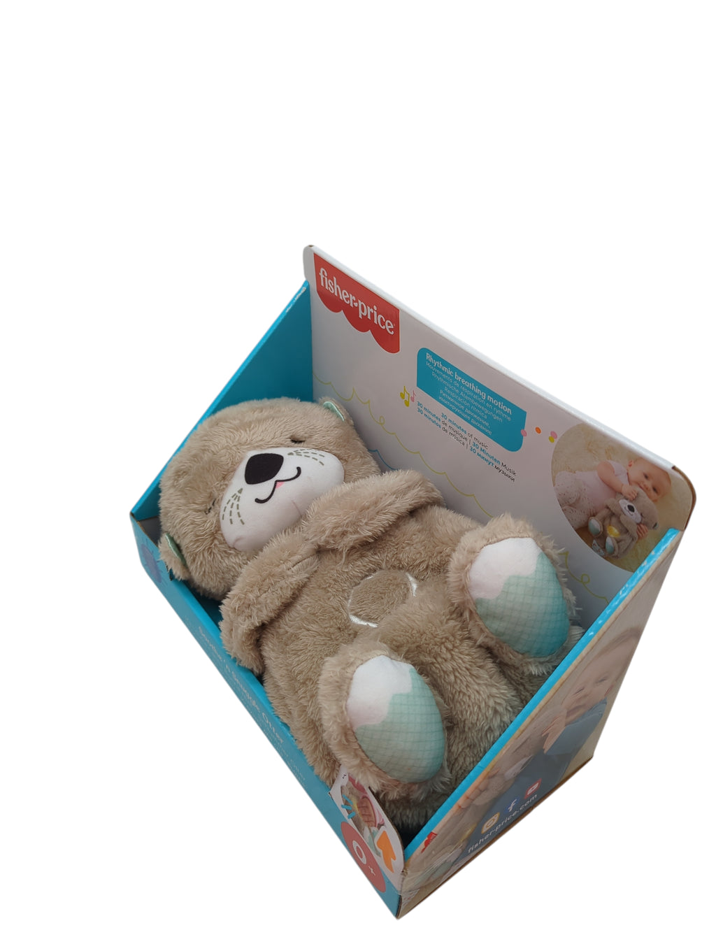 Fisher-Price FXC66 Schlummer Otter Kuscheltier mit Atembewegung und Musik 