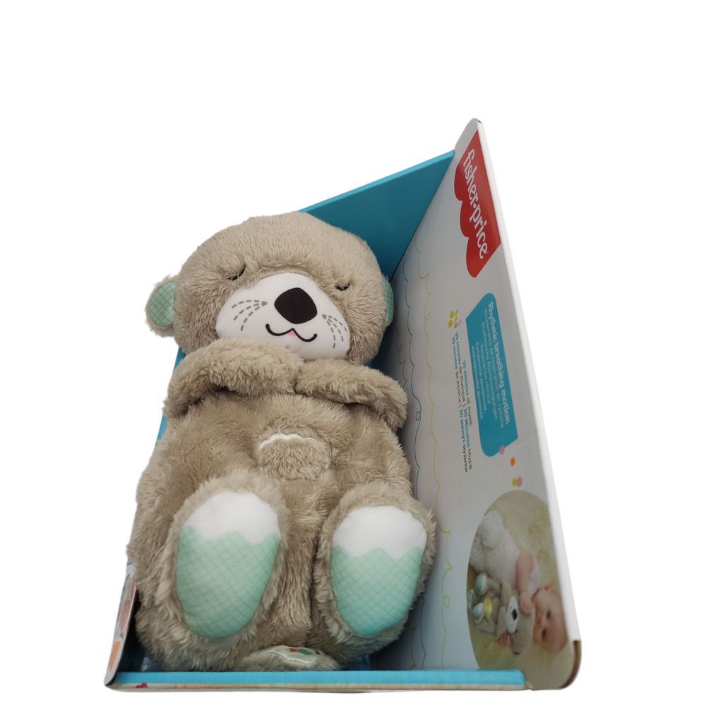 Fisher-Price FXC66 Schlummer Otter Kuscheltier mit Atembewegung und Musik 