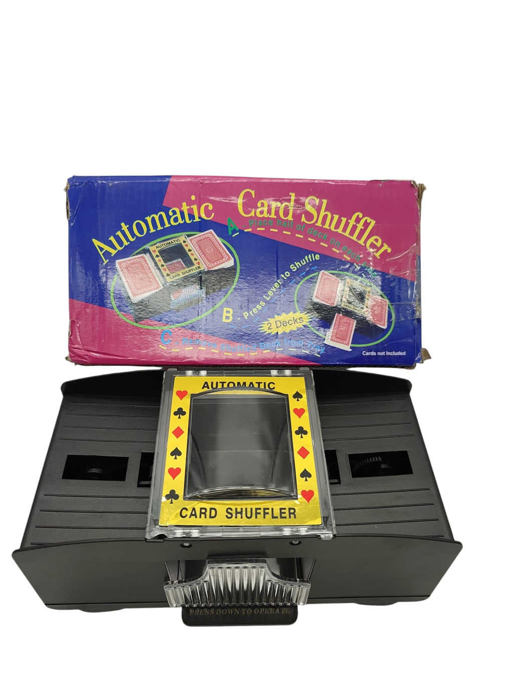 ZAKVOP Kartenmischmaschine elektrisch 2 Decks automatisch