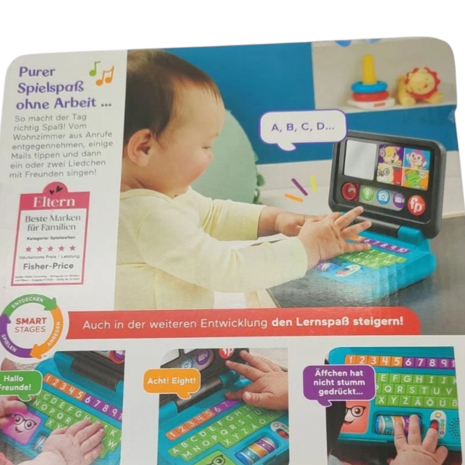 Fisher-Price Lernspaß Homeoffice Laptop