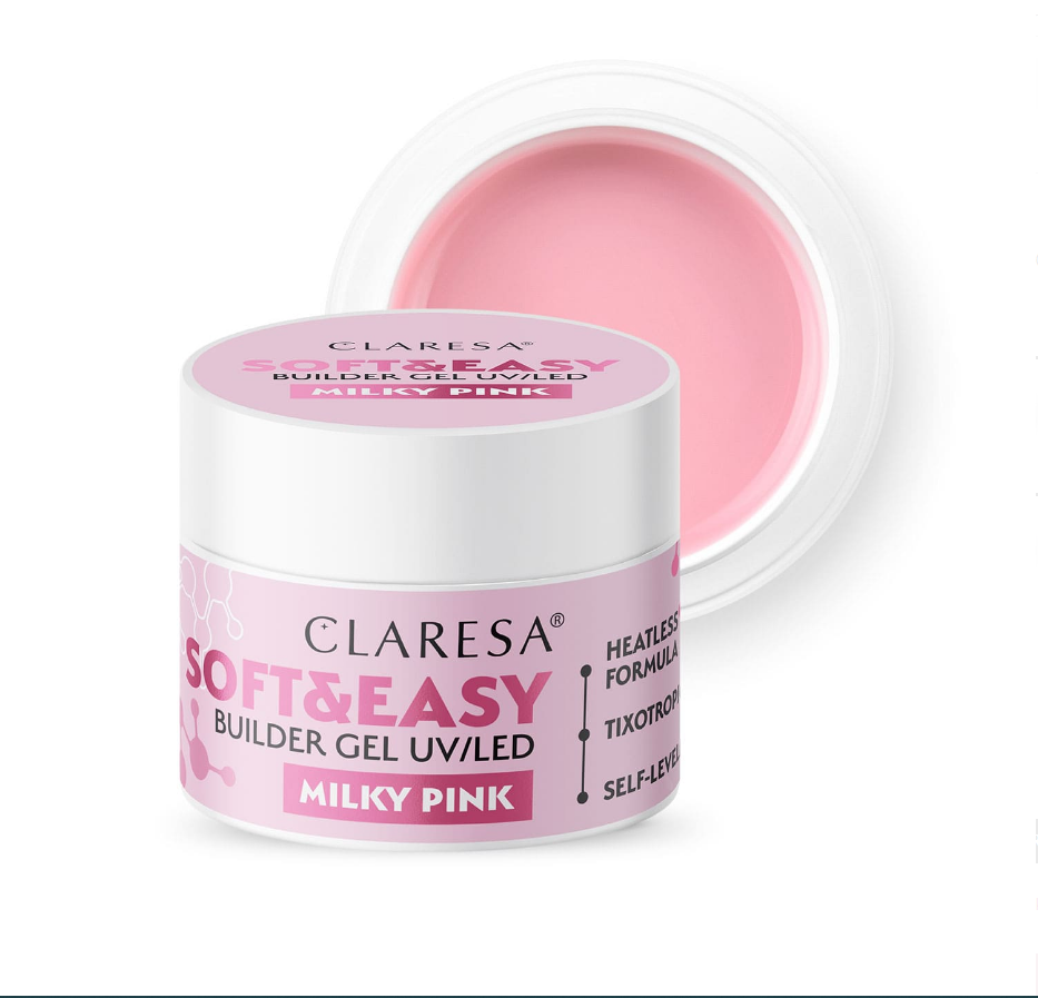 CLARESA SOFT&EASY Builder Gel Milky Rosa 12 g