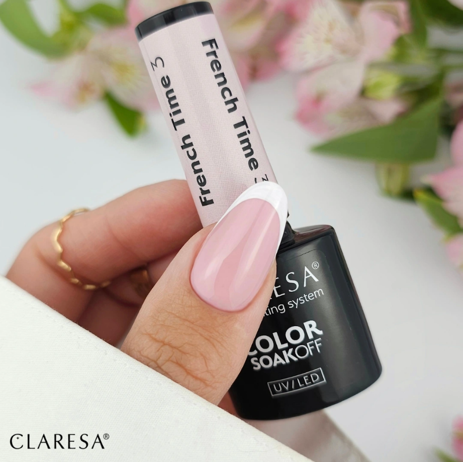 CLARESA French Time 3 Hybrid Nagellack 5 g, neutrale Rosa