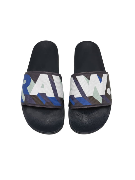 G-Star Herren Sandale Cart Slide Kunstwerk saru blau AO 42