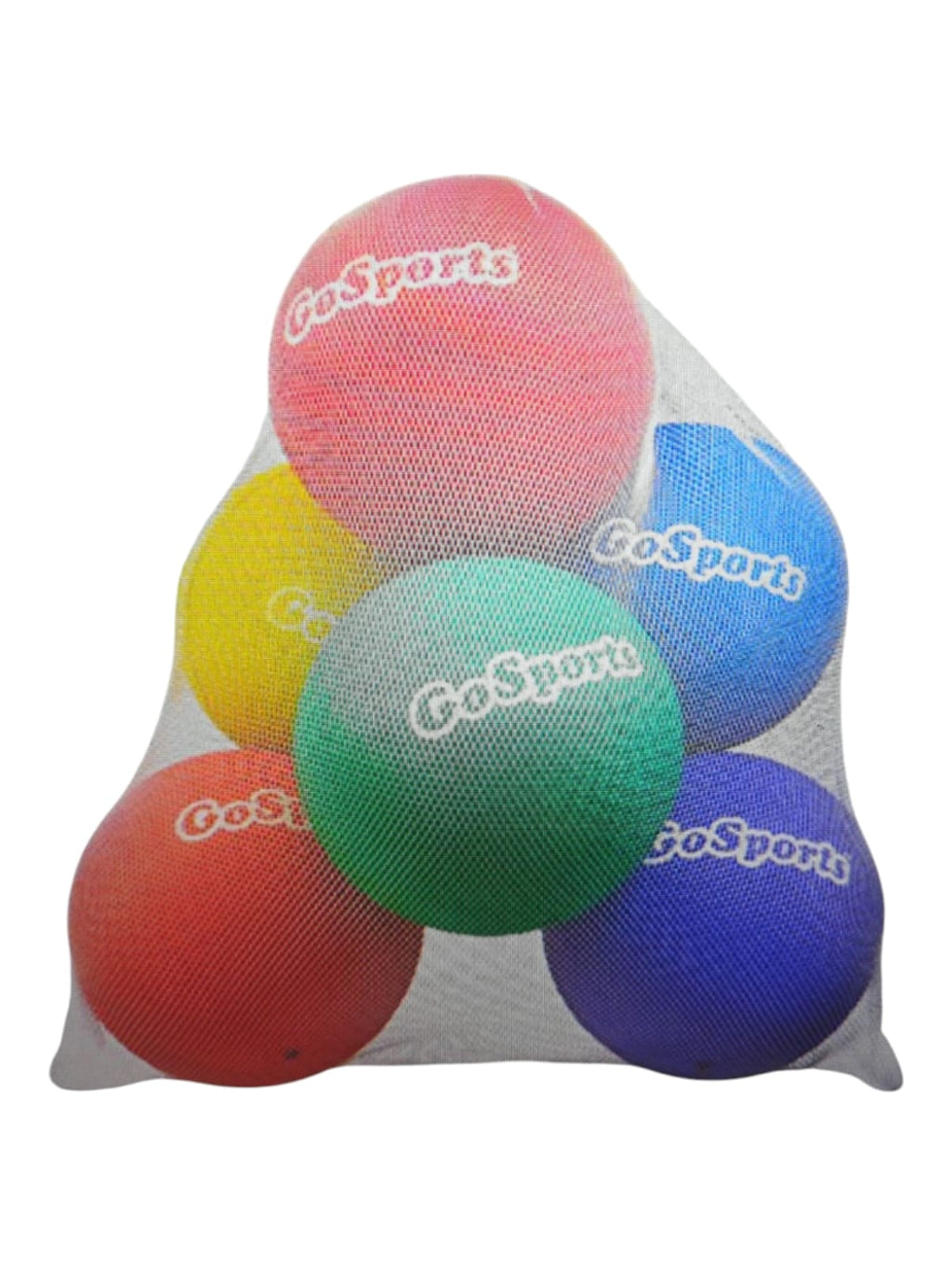 GoSports Ball-Set 6 Stück Spielplatzbälle Outdoor mit Tasche und Pumpe