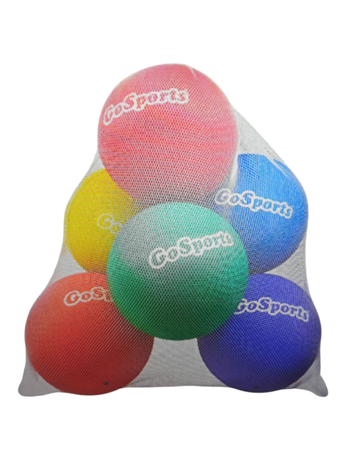 GoSports Ball-Set 6 Stück Spielplatzbälle Outdoor mit Tasche und Pumpe