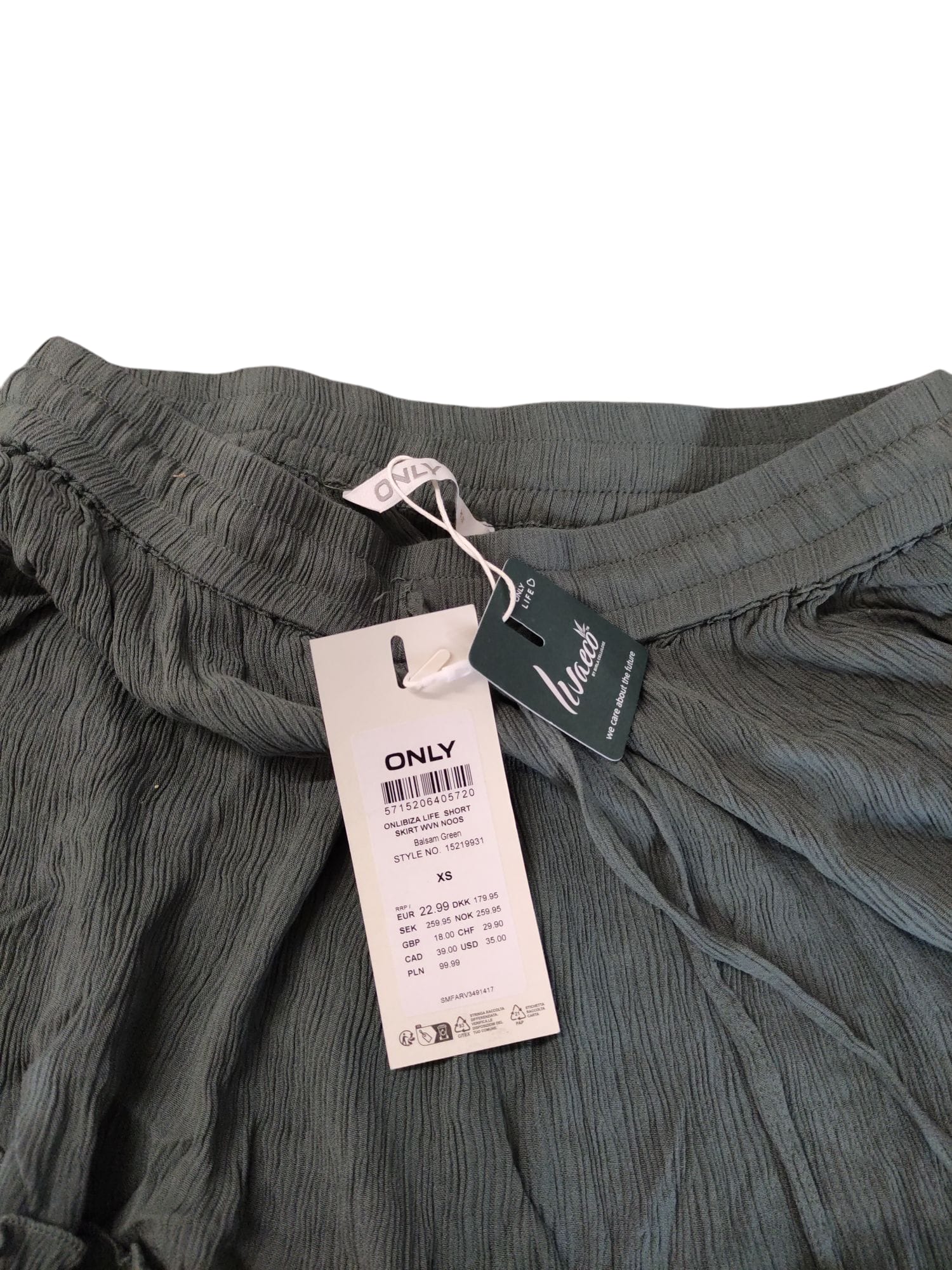 ONLY Damen Mini Volant Rock A-Linie Chiffon XS