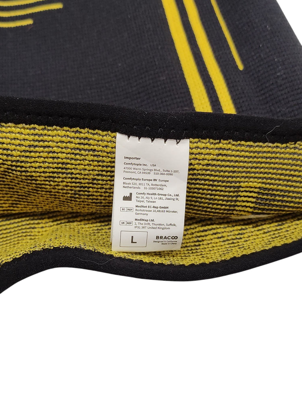Bracoo KE92 Kniebandage Kniestütze Gr. L Schwarz