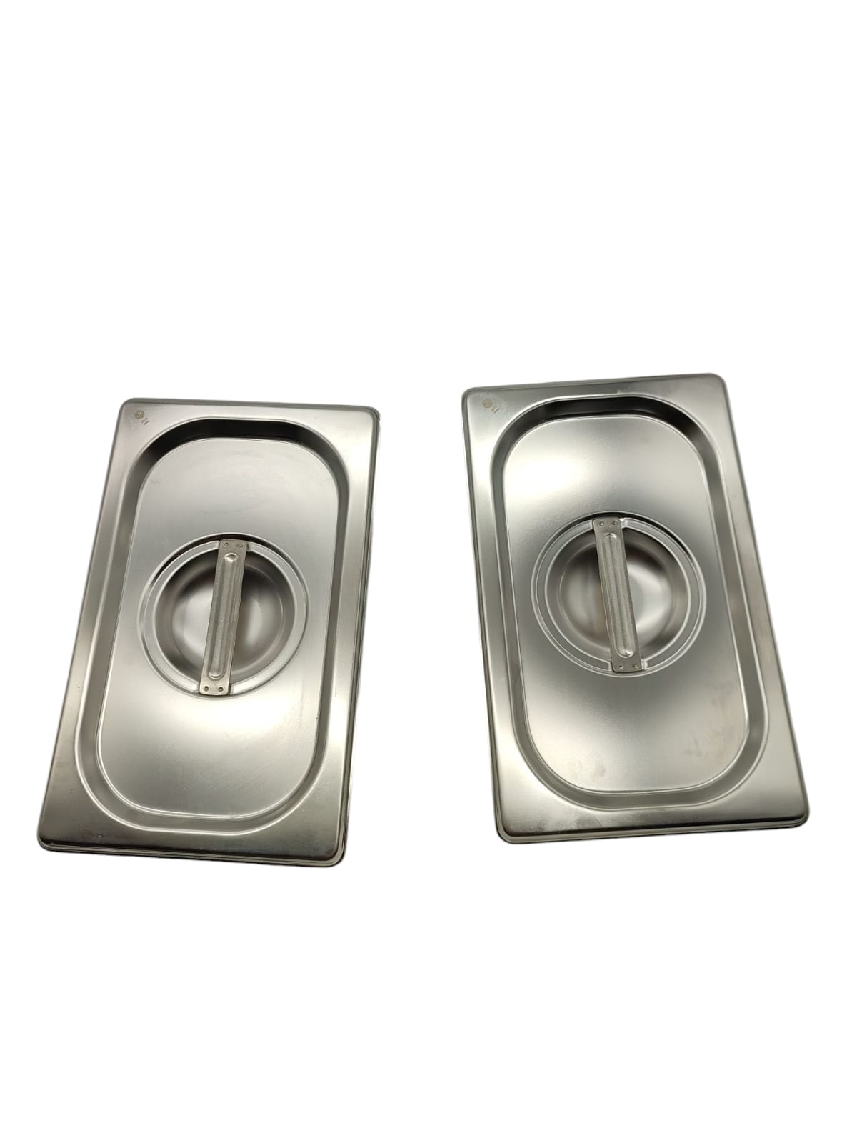 2X HENDI Gastronorm-Deckel, Silber, GN 1/4