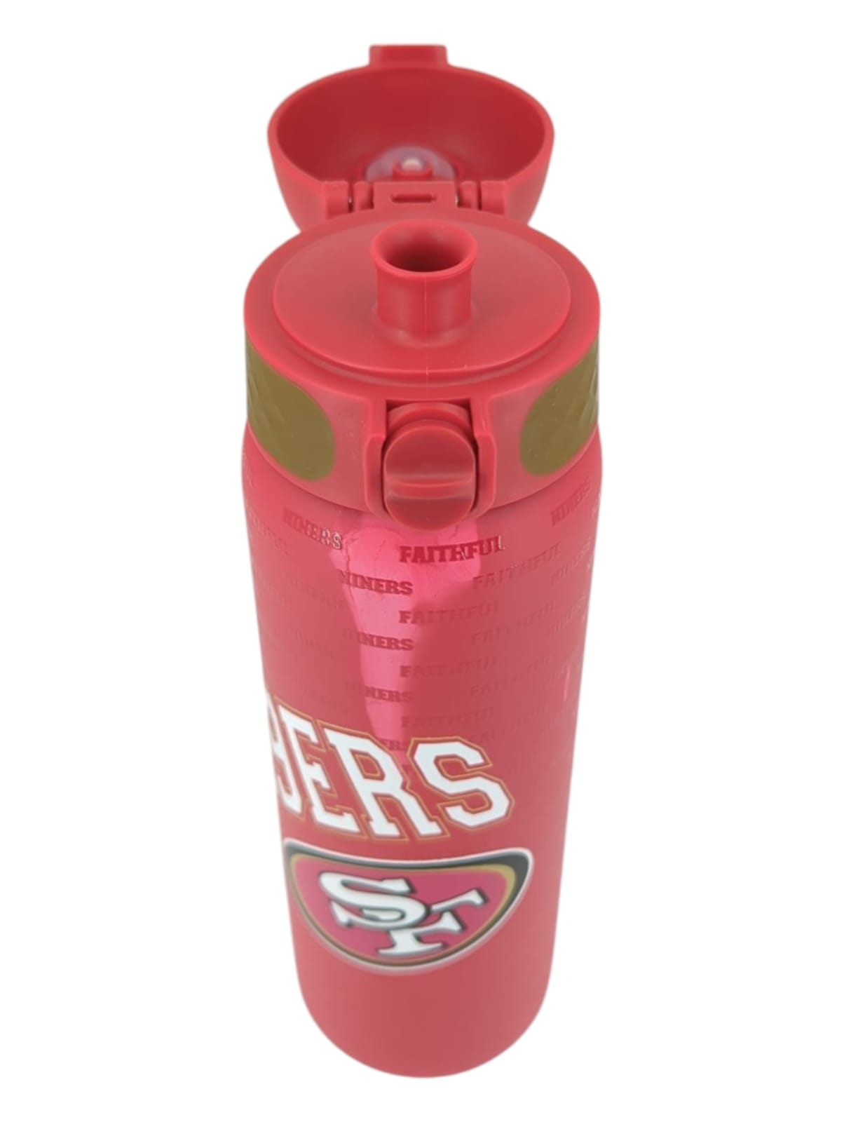 Ion8 Stahl Trinkflasche 600 ml auslaufsicher mit Einhandöffnung