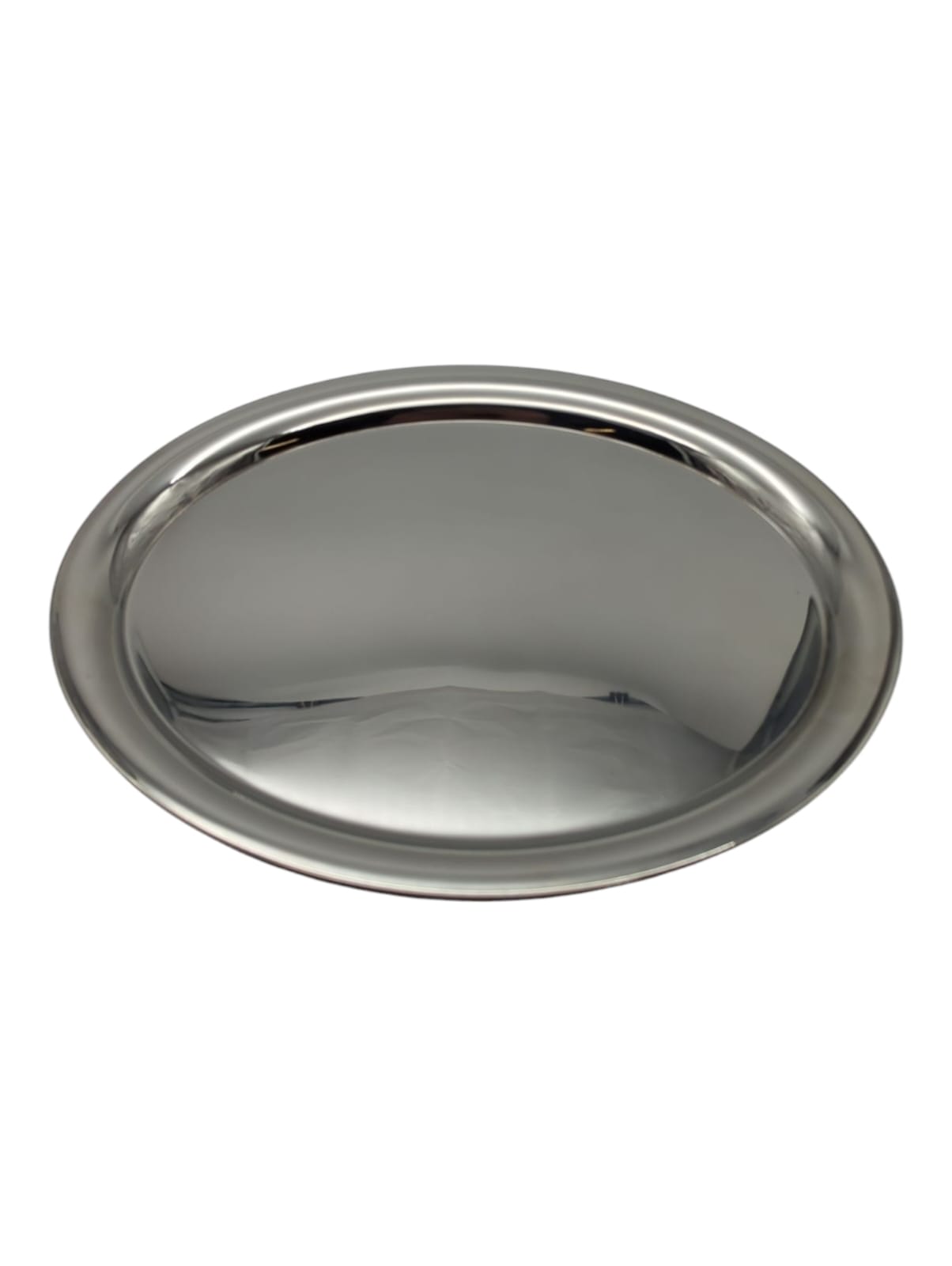 APS Coffee House Serving Tray, Stainless Steel, Oval, Rolled Edge, 29 x 22 cm